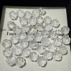 Accesorios de cristal blanco rosa a través del agujero 13 mm hielo de rocío blanco a través del cuerpo en stock suministro