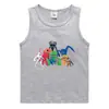 Colete de verão 2023 para crianças estilo coreano algodão casual base camisa suor absorvente açúcar guo frutas esportes meninos sem mangas undershirt