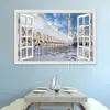Mezquita comercio exterior más vendido efecto creativo 3D pegatinas de ventana falsa decoración pared sala de estar dormitorio