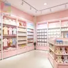 Prateleiras Especializadas para Lojas de Mãe e Bebê, Expositores para Produtos de Maternidade e Bebê, Armários de Ilha em Madeira Maciça, Prateleiras de Exposição de Chão para Produtos de Bebê