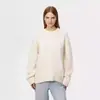 Amazon Europeo y Americano Transfronterizo 2026 Otoño Nueva Ronda Cuello Redondo Color Sólido Holgado Adelgazante Versátil Suéter Grueso de Punto para Mujer