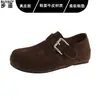 Piel Genuina Suela Suave Pies Que No Se Cansan Cobertura Total Zapatos Birkenstock Zapatos de Mujer 2026 Nuevos Sin Cordones Persona Perezosa Zapatos Individuales Mocasines