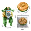 Tiktok Tendência Criativo Spinner de Dedo Comida Mecânico Robô Transformável Educacional Infantil Alívio de Estresse Brinquedo Atacado