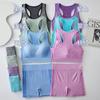 Estilo Deportivo Sexy Traje de Ropa Interior Deportiva Espalda Bonita con Carácter 'I' Sin Costuras de Alta Elasticidad Sin Aro de Acero Traje Deportivo