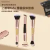Traje de brochas de maquillaje multifuncional de doble cabeza directo de fábrica, brocha para polvos, brocha para colorete, brocha para contorno, juego de 3 brochas de maquillaje, brocha