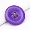 Botões de Resina com Quatro Furos, Botões Redondos Coloridos com Borda Arredondada para Suéteres, Roupas de Lã para Exterior, Roupas para Exterior, Jaquetas Corta-Vento, Botões para Ternos Venda por Atacado