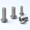 Suministro en stock perno de cabeza semicircular cabeza de hongo tornillo hexagonal accesorios para perfil de aluminio fijaciones fábrica al por mayor