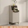 Armário de Chá de Madeira Maciça Aparador de Luxo Leve Armário Simples de Preparo Armário Lateral Integrado de Parede Armazenamento de Sala de Estar Armário Lateral Armário de Café