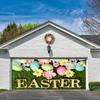 Tapiz de Huevo de Pascua Transfronterizo Paño Colgante para Puerta de Garaje Fondo Festivo Decoración de Fiesta Conejo de Dibujos Animados