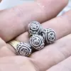 Plata Pura S999 Joyería de Plata 3D Traer Riqueza y Tesoro Cadena de Cuentas Cubo Tejida a Mano Pulsera Redonda Accesorios Venta al por Mayor
