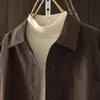 Tiro real Otoño 2026 Estilo Nuevo Oversize Súper Genial Textura Neutra Versátil Retro Casual Camisa Chaqueta