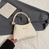 Elegante bolsa de ombro axila para o dia a dia moda inverno 2024 nova combina com tudo ins popular deste ano estilo estrangeiro bolsa quadrada pequena