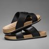 Chinelo Novo Masculino Verão Uso Externo Moda Sensação de Merda Sandálias Lazer ao Ar Livre Tendência Chinelos de Praia Atacado