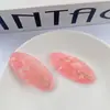 Estilo Coreano Novo Fresco Colorido Acrílico Oval Concha Letra Acessório de Cabelo Patch DIY Peças de Acessório de Cabelo Feitas à Mão