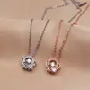 Collar inteligente nuevo Corona estilo coreano para mujer latido del corazón 520 colgante cadena clavicular para regalo de San Valentín