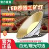 Lámpara LED de luz cálida para uso industrial y minero, lámpara de cría de luz amarilla, lámpara de taller de alta potencia con tornillo E27, ahorro de energía para el hogar, lámpara de tres pruebas.