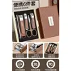 Conjunto de Cortadores de Unha Anti-Salpicos Caixa com Tesoura para Cutículas Cortadores de Unha Domésticos Afiados Cortadores de Unha Duráveis Ferramentas de Manicure