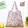 Bolsa de compras plegable de gran capacidad, bolso de mano portátil para supermercado, impresión de logotipo, bolsa de almacenamiento 190T, directo de fábrica