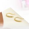 Acessórios DIY Brincos artesanais Acessórios Cobre banhado a ouro 14K Brincos de platina femininos Estilo coreano Zircão Gancho de orelha Acessórios