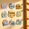 Imanes de refrigerador personalizados, atracciones creativas, lugares emblemáticos, recuerdos culturales y creativos, pegatinas magnéticas de metal, madera y pegamento suave hechas a medida.