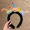 Diadema de Felpa con Cabeza de Monstruo de Dibujos Animados Linda para Mujer Otoño e Invierno Nueva Moda Versátil Pinza para el Pelo Diadema Venta al por Mayor