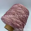 Directo del FabricanteColor Degradado Cielo Estrellado Hilo Plateado Brillante Hilo de Algodón Hueco de 3 mm Hilo para Tejer Crochet Hecho a Mano DIY