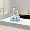 Pareja de Celebridades de Internet Douyin Adorno de Cisne de Cristal Regalo de Boda para Mejor Amigo Sala de Estar Coche Regalo de Inauguración de Casa Nueva
