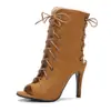Talla grande fuente comercio exterior sandalias de boca de pez 4043 gamuza nuevo europeo y americano sandalias de tacón alto zapatos cordón delantero con negro