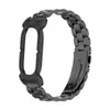 Adequado para armação de relógio de metal tipo armadura de ar para Google Fitbit, pulseira de relógio de metal com fecho de laço de três elos de cor sólida multicolorida