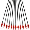 Accesorios de tiro con arco y flecha, varilla de flecha de fibra de vidrio de 8 mm, revestimiento de fibra de vidrio para práctica en lugares escénicos, soporte de flecha de fibra de vidrio integrado.