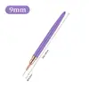 Yihua Le Set de 5 Pinceles Morados para Uñas de Mango Corto, Pinceles Finos, Pinceles Ultra Delgados para Dibujo, Pinceles para Dibujo a Mano