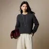 Suéter de Mohair Chao de Alta Proporción Gypsophila para Mujer Top de Principios de Otoño 26 Nuevo Estilo Tejido de Punto con Cuello Redondo para Mujer