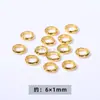 Cuentas Espaciadoras Chapadas en Oro de Alta Retención de Color, Cuentas Barril con Gema Incrustada de Esmalte Vintage, Accesorios de Cobre para Joyería DIY al por Mayor