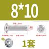 Tornillo de cabeza plana con bisel cruzado biselado de acero inoxidable 304, tornillo de bisel alargado para muebles M6