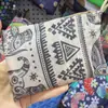 Bolsa de Compras Dobrável 210D em Estoque, Bolsa Tote Fofa com Desenho Animado Floral, Tamanho Grande