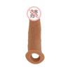 Glande Simulado Extra Grande para Hombres Gays, Engrosado y Alargado, Silicona Suave Manga para Pene Juguete Erótico para Adultos de Pareja