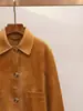 Ropa de Mujer de Gama Alta de Shenzhen Nanyou Primavera Nueva Retro Estilo Británico Solapa Manga Larga Bolsillo Chaqueta Corta Cárdigan para Mujer