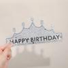 Chapéu de Aniversário Celebridade da Internet INS Chapéu Dobrável Adulto Crianças Festa de Um Ano Chapéu de Aniversário Coroa de Bolo Tiara Chapéu