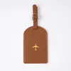 Bolso de cuero de aviación con diseño de bronce transfronterizo multicolor en stock. Portadocumentos de cuero de PU. Se puede configurar con el logotipo.
