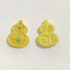 Calabaza mariposa oro arena turquesa Ruiniao de Xingshi cuentas fritas cara de bestia tallada paso de camino cuentas espaciadoras DIY Accesorios Wenwan