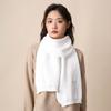 Bufanda de Invierno para Mujer de Alta Gama Estilo Japonés Estilo Coreano Estudiante Combinación Total Bufanda Cálida para Hombre Tejida Color Sólido Gruesa Estilo Universitario