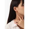Pendientes de círculo irregular exagerado en forma de C, estilo europeo y americano, con un diseño moderno y elegante para mujer.