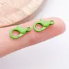 Fecho Lagosta Pintado Colorido 302 Liga de Zinco Acessórios de Joia Conector de Corrente de Celular DIY Gancho de Mola Presilha de Cachorro