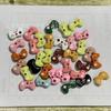 Nueva bolsa de caramelo con cuentas pequeñas de pintura de aleación, bolsa de caramelo con cuentas de dibujos animados, pulsera, collar, pendientes de cuentas DIY, accesorios de joyería con cuentas