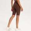 Pantalones de yoga transfronterizos para mujer, de verano, para montar desnudo, de secado rápido, para levantar la cadera, deportivos de cintura alta, pantalones cortos de yoga.