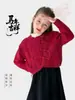 Tutu Elefantito Ropa Infantil Conjunto Niñas Invierno Nuevo 2026 Año Nuevo Conjunto Suéter Rojo Vestido Infantil