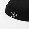 Gorro Nuevo Estilo Primavera y Otoño sin Ala con Visera Unisex Hip-Hop Estilo Coreano Moda Urbana Retro Gorro de Propietario