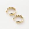 Aretes de Cobre Puro Chapado en Oro de 14K Hebilla para la Oreja Hebilla para la Oreja Moda Coreana Simple Aretes con Abertura Aretes Europeos y Americanos DIY