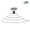 Amazon oferta caliente 60mm acero inoxidable tuerca de tornillo ventosa con M4M5M6M8M10 ventosa de plástico pvc transparente
