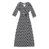 Vestido Largo Estampado a Cuadros Look Adelgazante Vestido para la Hora del Té Mujer Pg Dvf Falda Cruzada F2025 Verano Nuevo Estilo